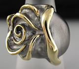 Скульптурное кольцо из серебра 925 пробы!
